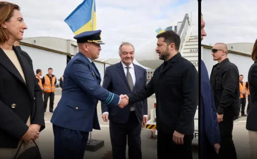 ზელენსკი ევროპულ საბჭოს სხდომაზე მონაწილეობისთვის ბრიუსელში ჩავიდა